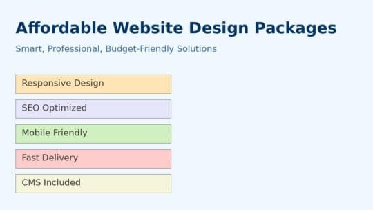 Affordable website design packages for small businesses